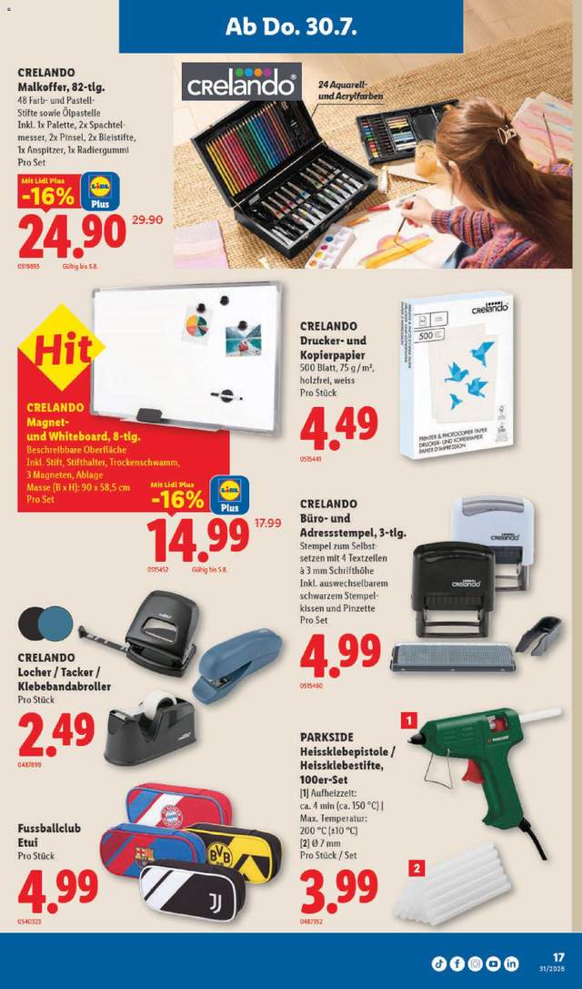 Neue Lidl Aktionen ab 30.07.