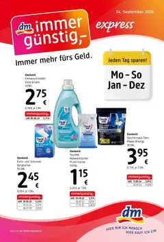 Vorschau der Angebote: dm drogerie markt dm drogerie markt Flugblatt / 2026 gültig ab 24.09.2026