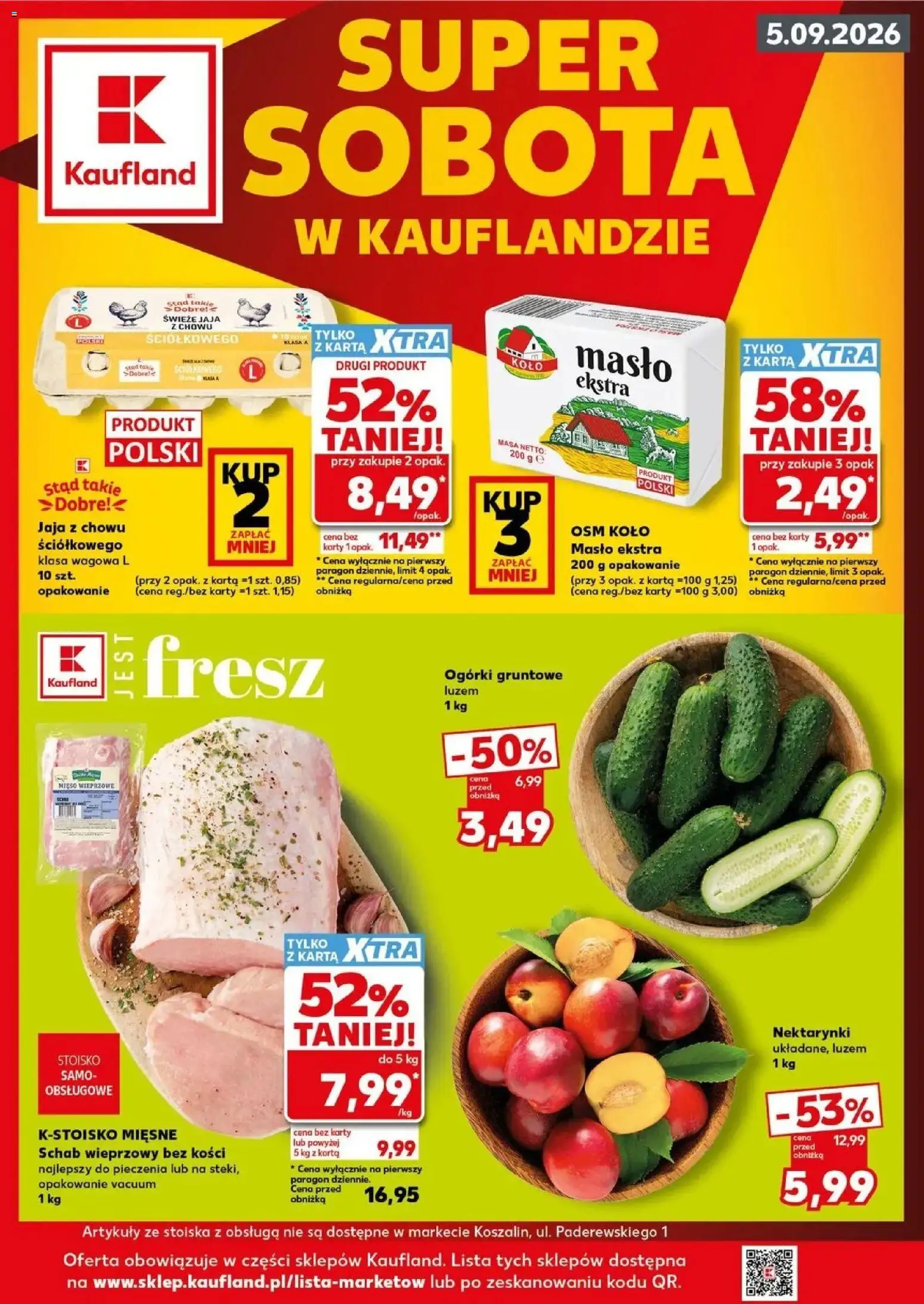 Pogląd gazetki "Kaufland gazetka - Super sobota" ze sklepu Kaufland ważnej od 05.09.2026