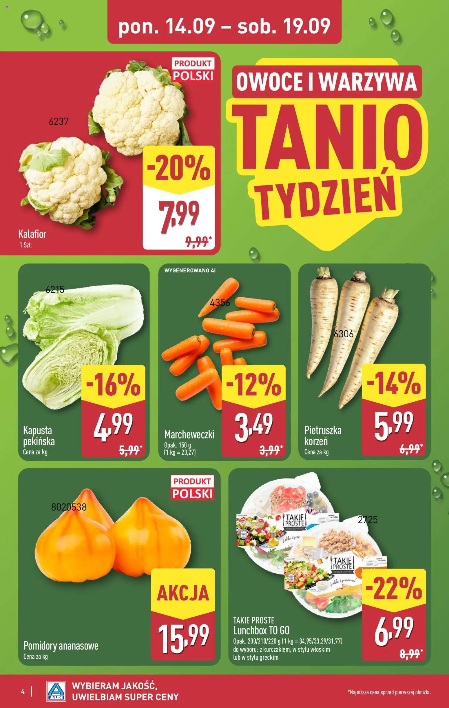 Pogląd gazetki "Aldi gazetka" ze sklepu Aldi ważnej od 14.09.2026