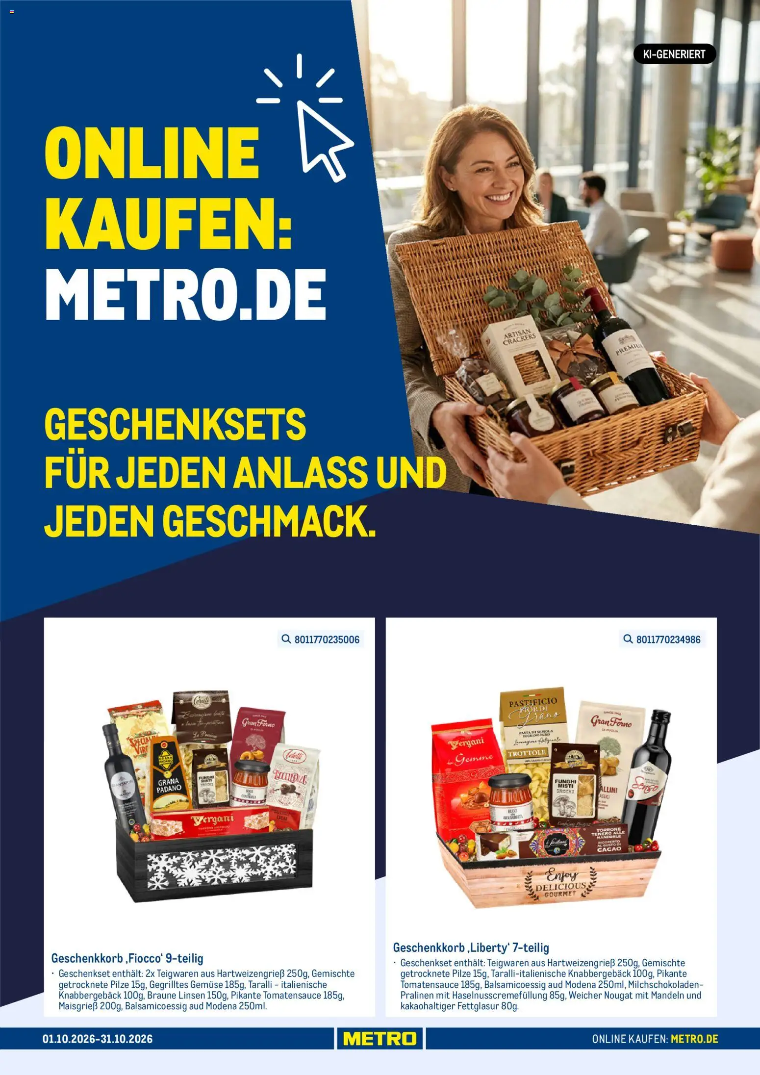 Vorschau von dem Prospekt des Geschäftes Metro, gültig ab dem 02.10.2026 - Pasta, Gemüse, Mandeln
