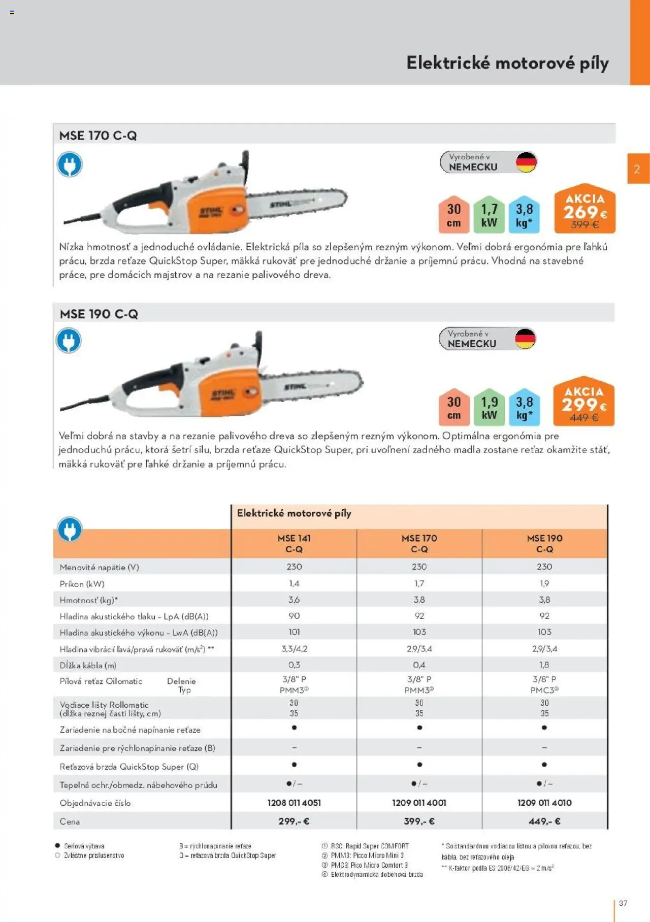 Náhľad STIHL letáku platného od 29.09.2025 - Píla, Elektrická píla
