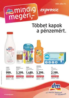 DM Drogerie Markt - DM Drogerie Markt akciós újság megtekintése, amely érvényes 2026.07.16.-től