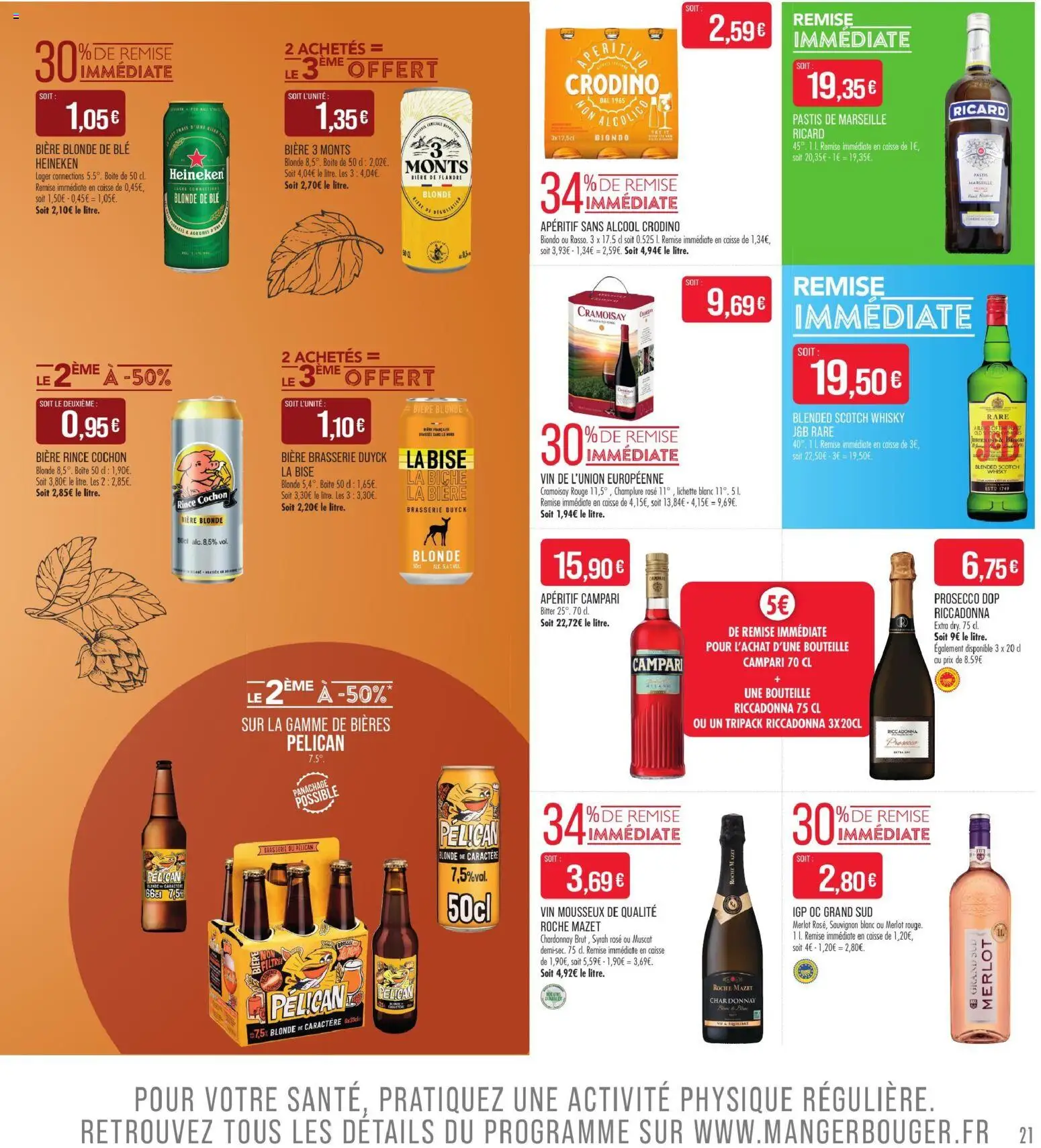 Prévisualisation de Match Supermarché prospectus du magasin Match Supermarché formulaire valide 01/09/2026 - Vin, Ricard, Prosecco, Pastis, Apéritif, Agrumes, Roche Mazet, Alcool