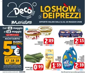 Anteprima dell'opuscolo Decò volantino MaxiStore Casamassima dal negozio Decò valido da 11/05/2026