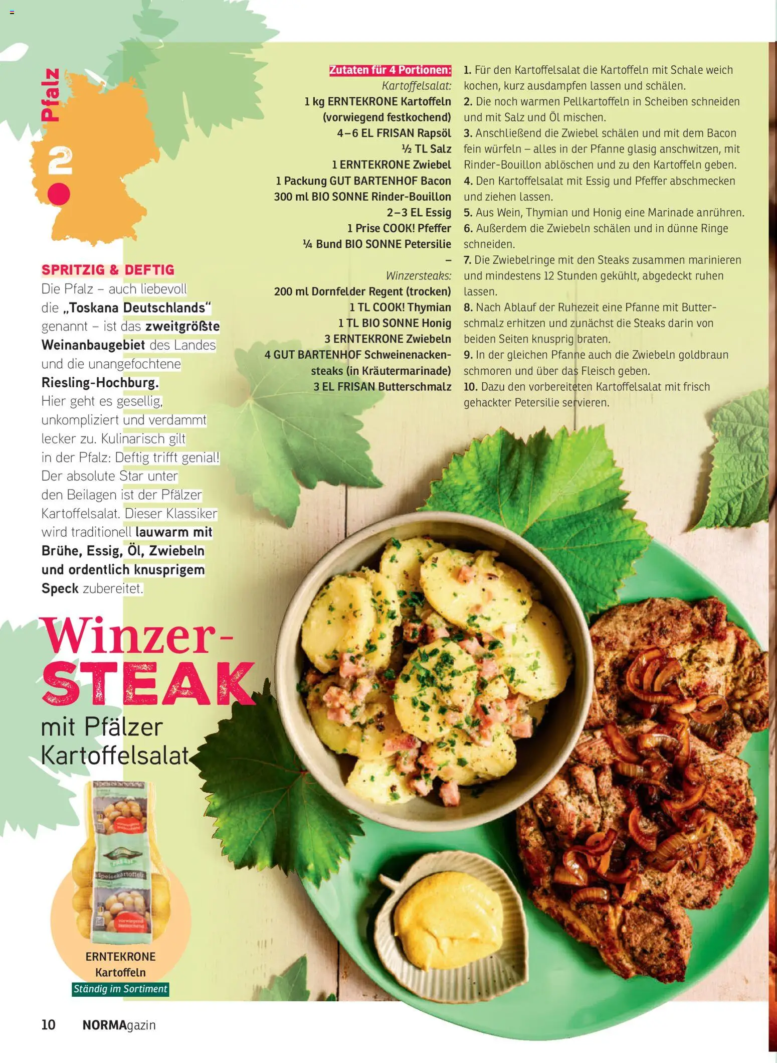 Vorschau von dem Prospekt des Geschäftes Norma, gültig ab dem 01.09.2026 - Butter, Petersilie, Fleisch, Butterschmalz, Essig, Rapsöl, Kartoffeln, Pfeffer