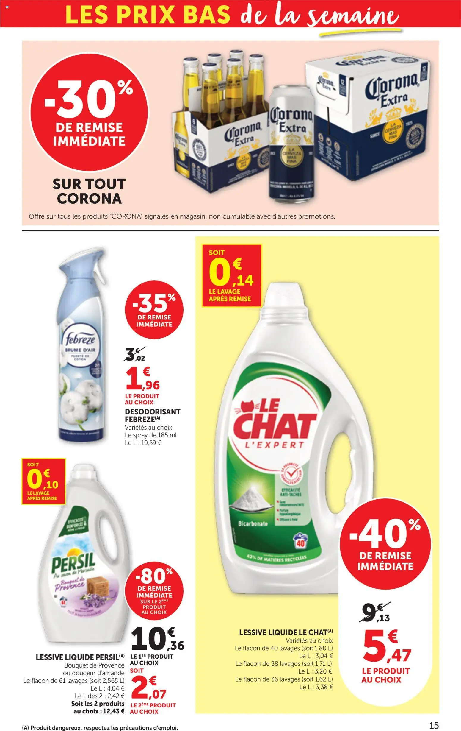 Prévisualisation de bi1 Maxi la beauté à prix bas du magasin bi1 formulaire valide 01/09/2026 - Persil, Lessive, Savon de marseille, Coton, Savon, Lessive Liquide, Désodorisant, Corona extra