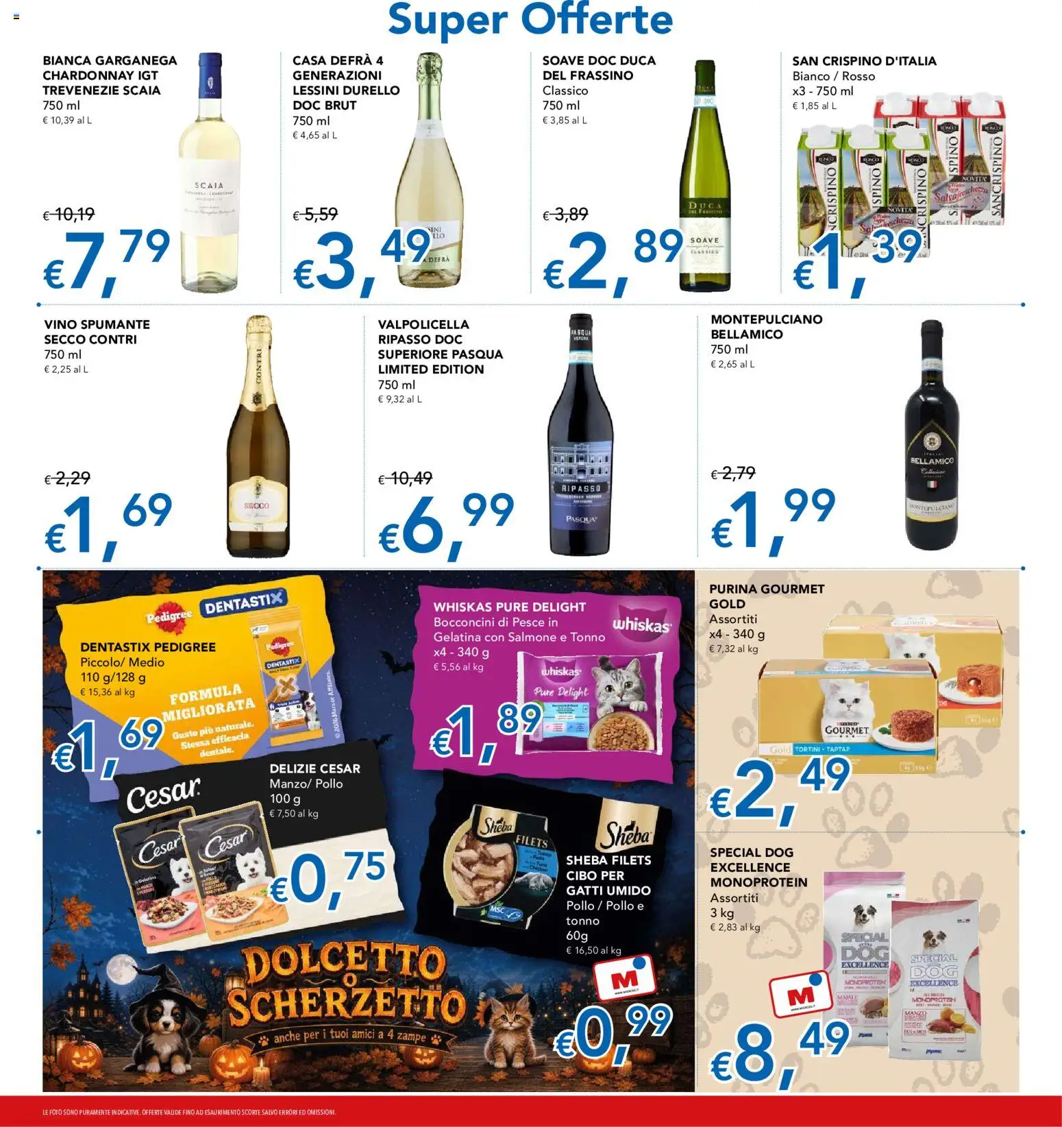 Anteprima dell'opuscolo Migross volantino dal negozio Migross valido da 22/10/2026 - Pesce, Vino, Pollo, Salmone, Tonno, Manzo, Spumante