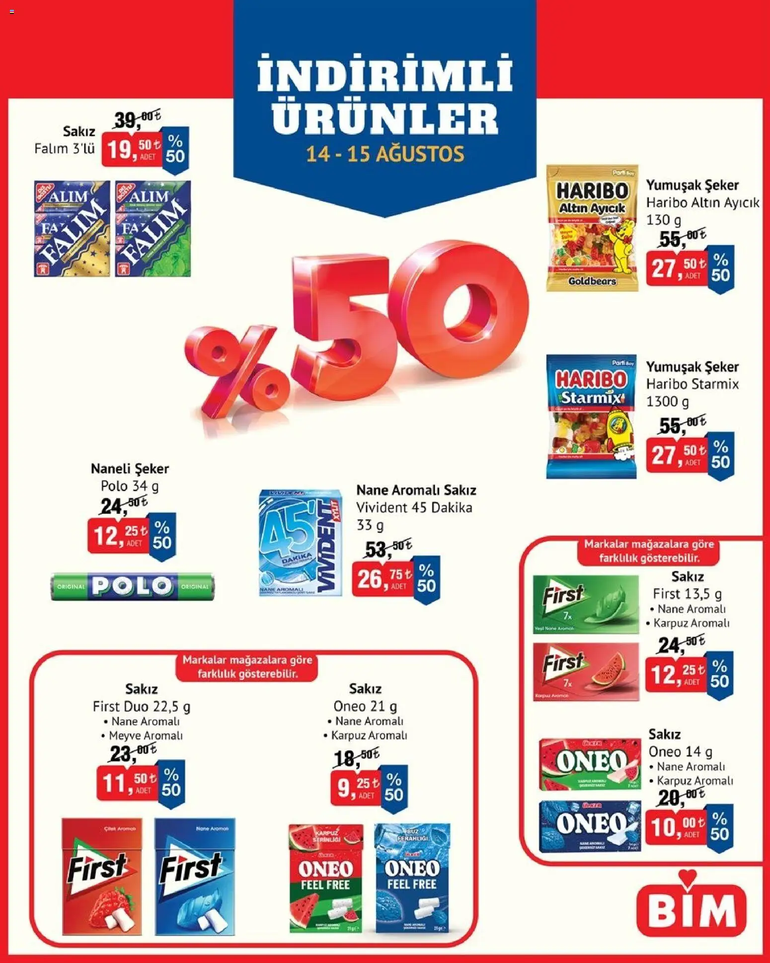 BİM BİM - İndirimli Ürünler 14.08.2026 - Broşürünün önizlemesi