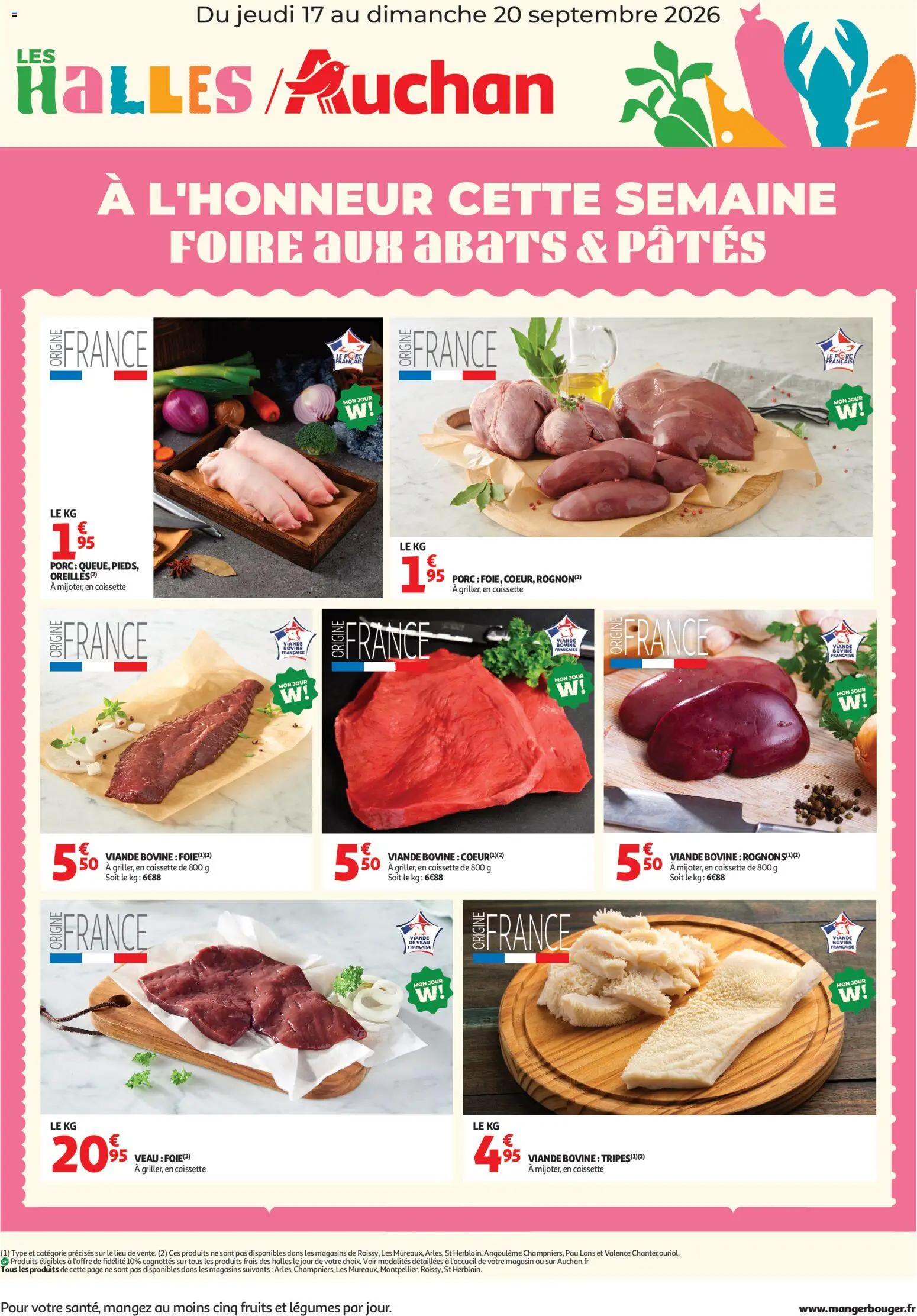 Voorbeeld van Auchan À l'honneur cette semaine van winkel Auchan geldig vanaf 17/09/2026