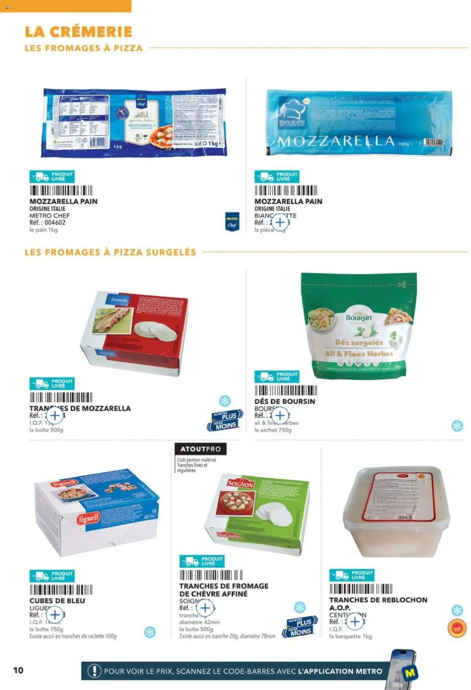 Prévisualisation de METRO - Guide Italie du magasin METRO formulaire valide 28/05/2026 - Pizza, Raclette, Fromage, Livre, Pain, Reblochon, Ail, Boursin