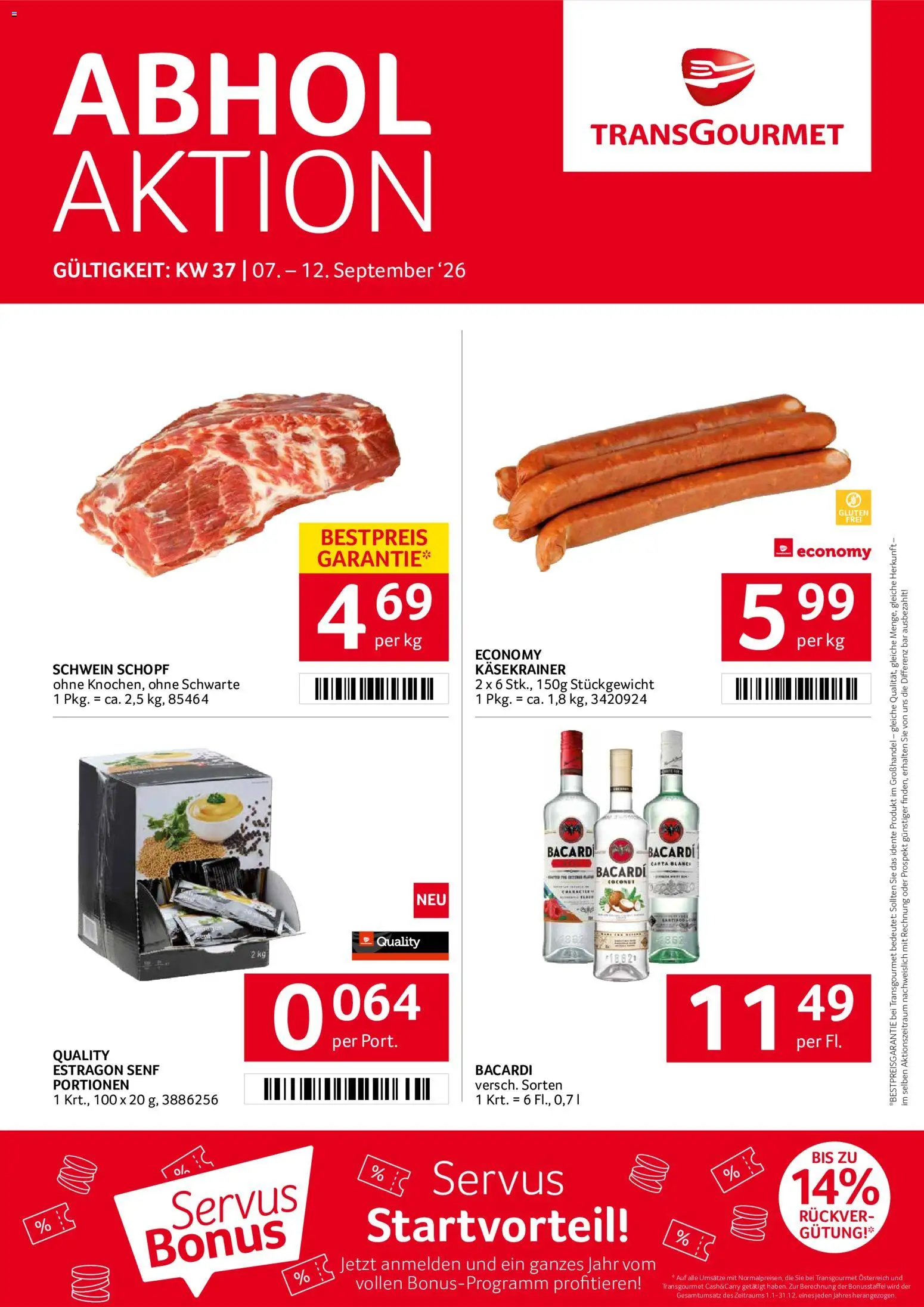 Vorschau der Angebote: Transgourmet Transgourmet Flugblatt gültig ab 07.09.2026