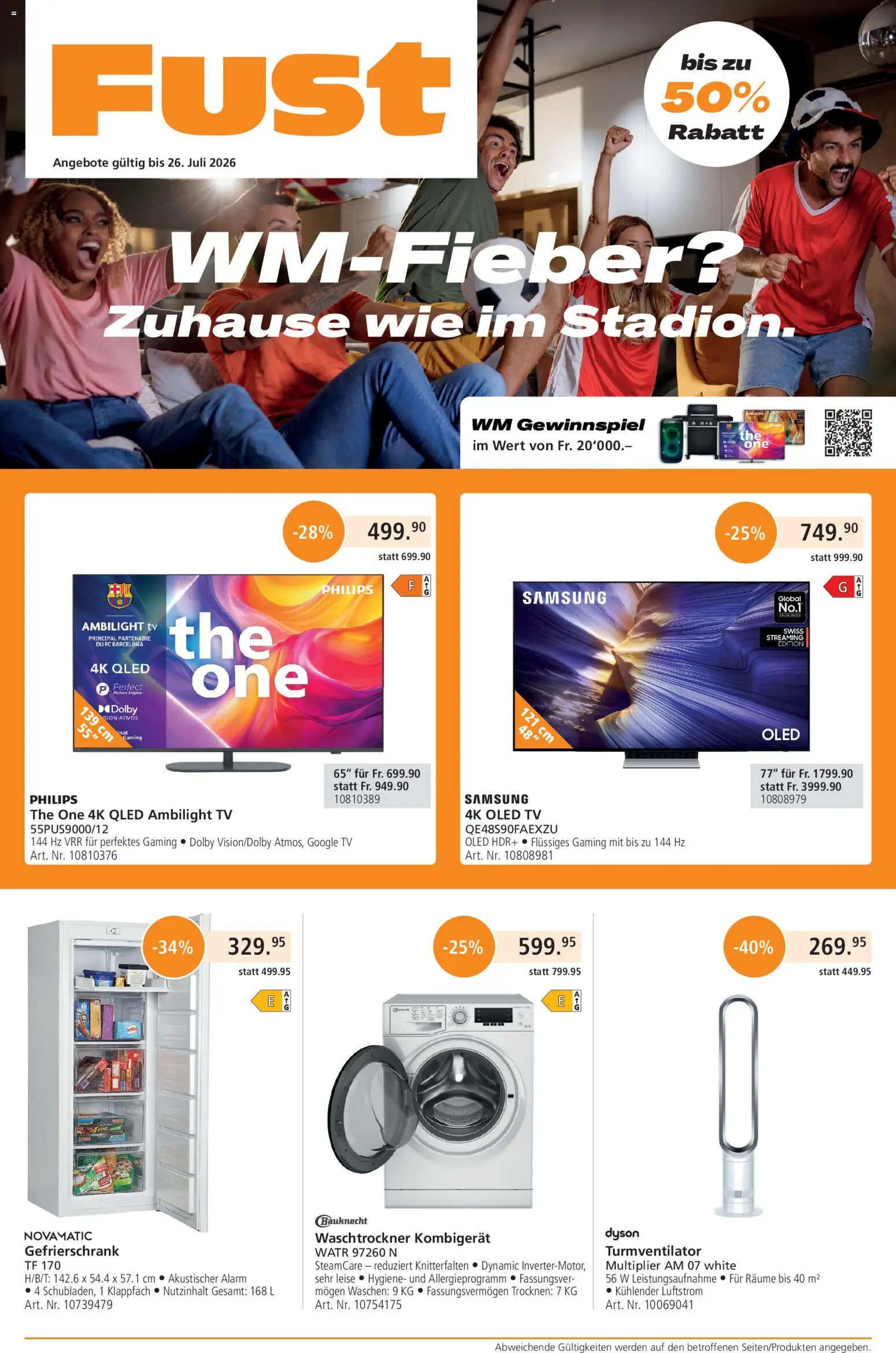 Vorschau des Merkblatts Fust aktionen vom Shop Fust gültig von 22.06.2026 bis 26.07.2026