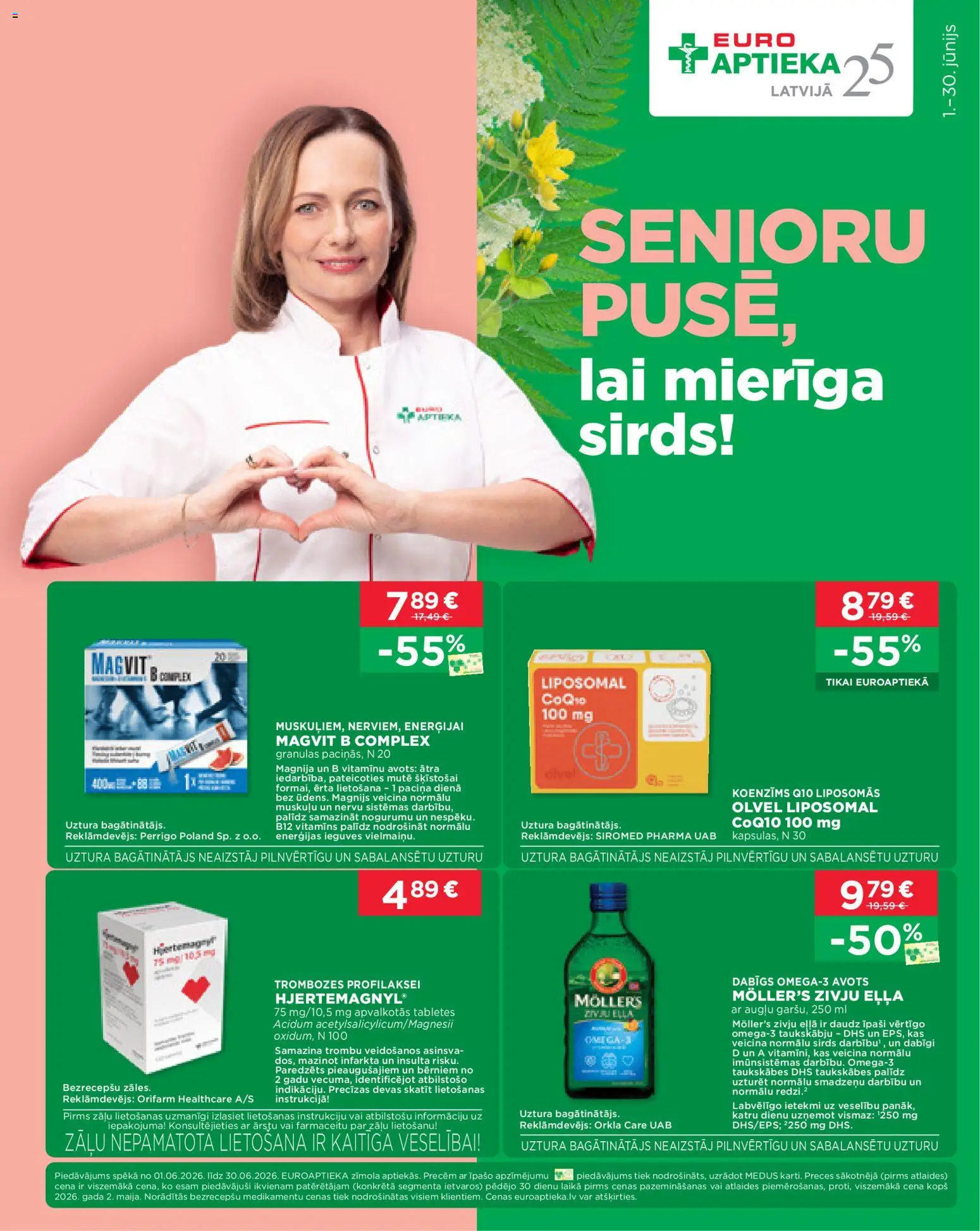 Skatīt Euroaptieka akciju bukletu, derīgs no 01.06.2026.