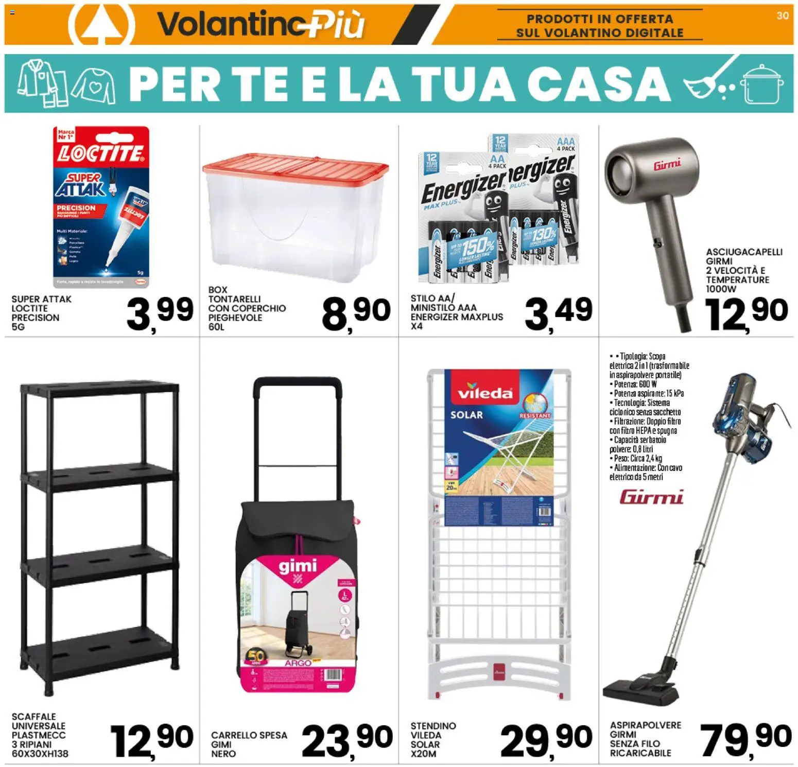 Anteprima dell'opuscolo Interspar volantino dal negozio Interspar valido da 22/10/2026 - Aspirapolvere, Scaffale, Scopa elettrica, Carrello, Stendino, Spugna, Coperchio, Filtro HEPA