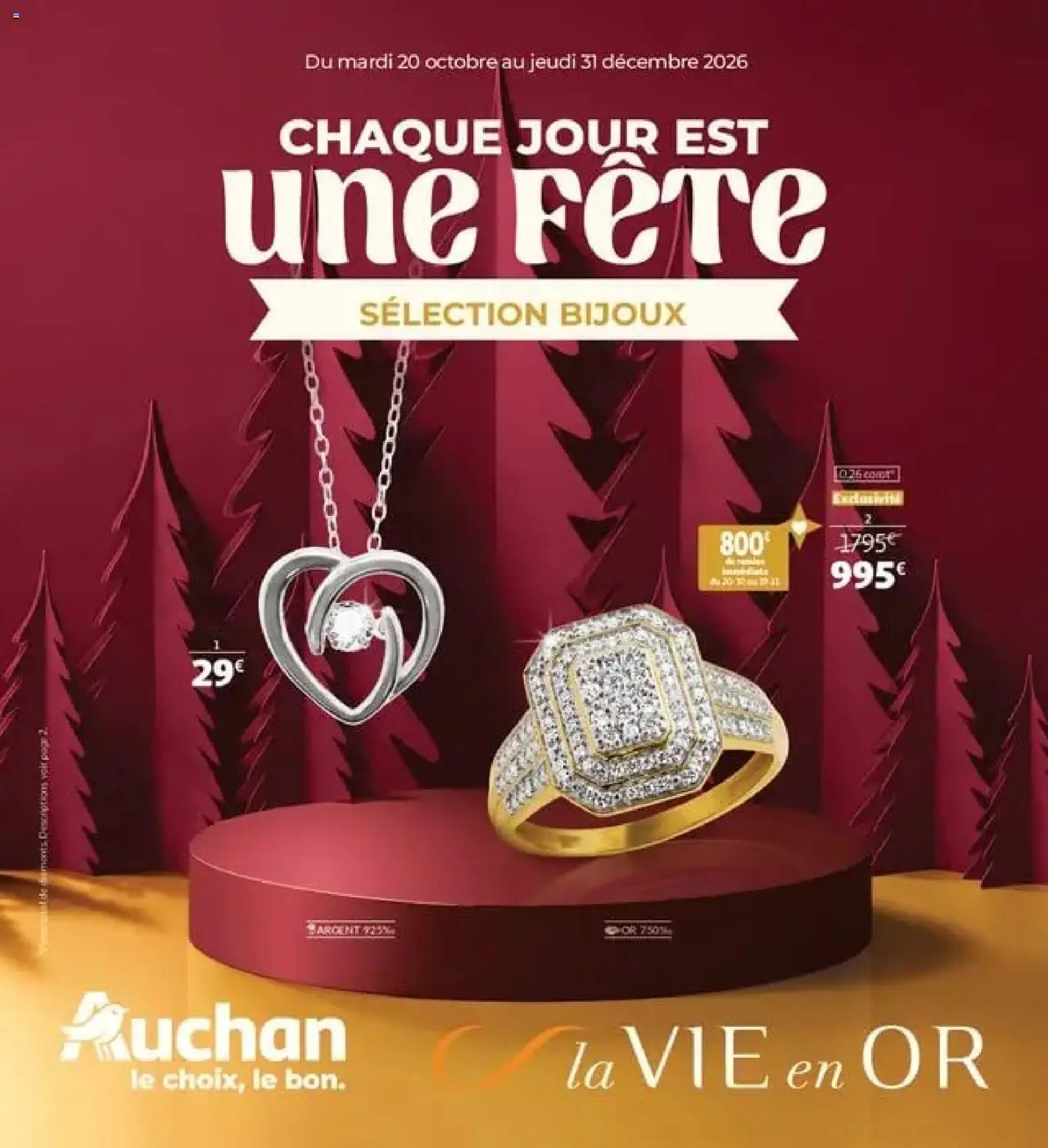Voorbeeld van Auchan Bijoux pour les fêtes van winkel Auchan geldig vanaf 20/10/2026 - La