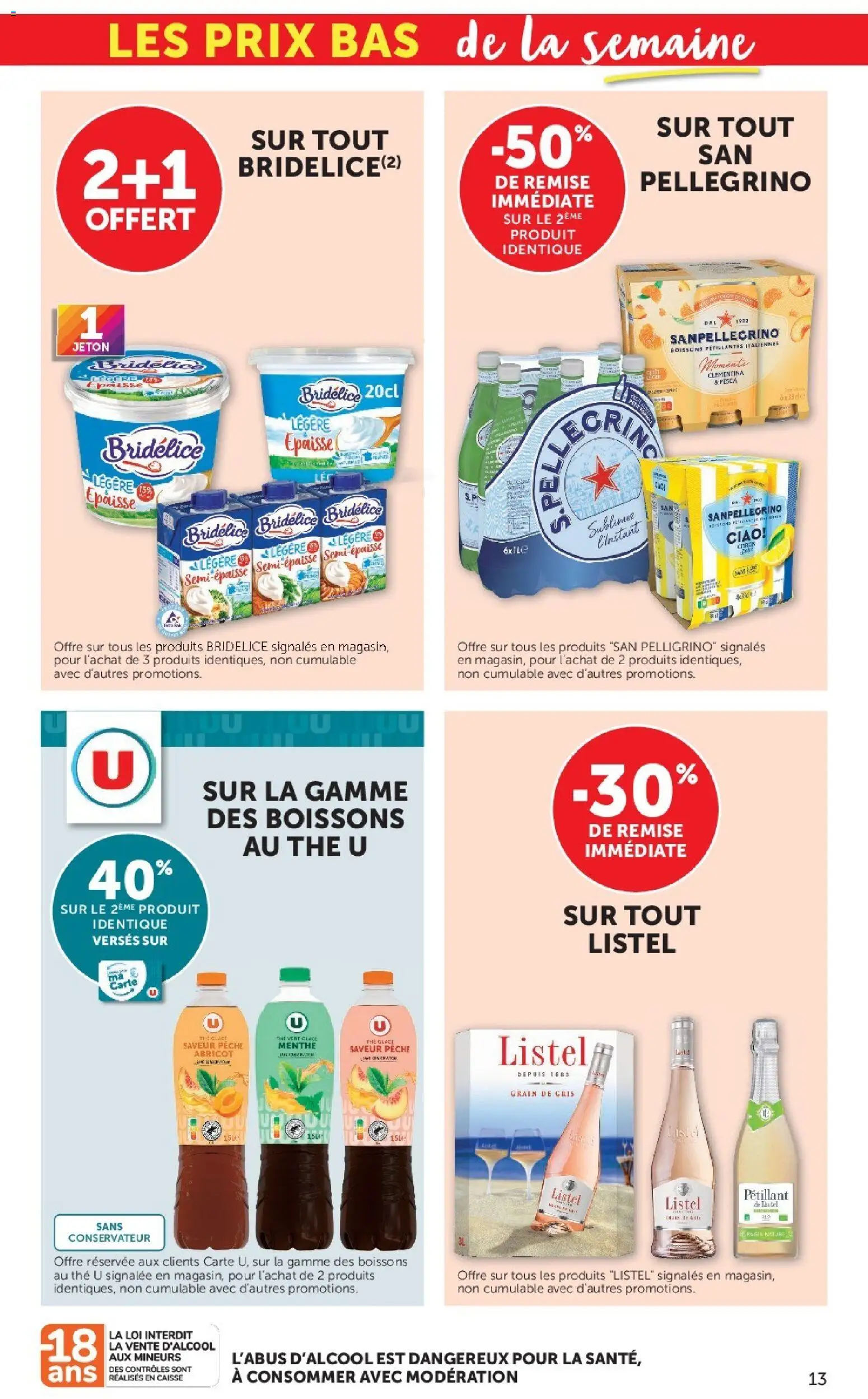 Prévisualisation de Super U catalogue du magasin Super U formulaire valide 08/09/2026 - Glace, Thé, Citron, Abricot, Menthe, Thé glacé, Boissons, Bridélice