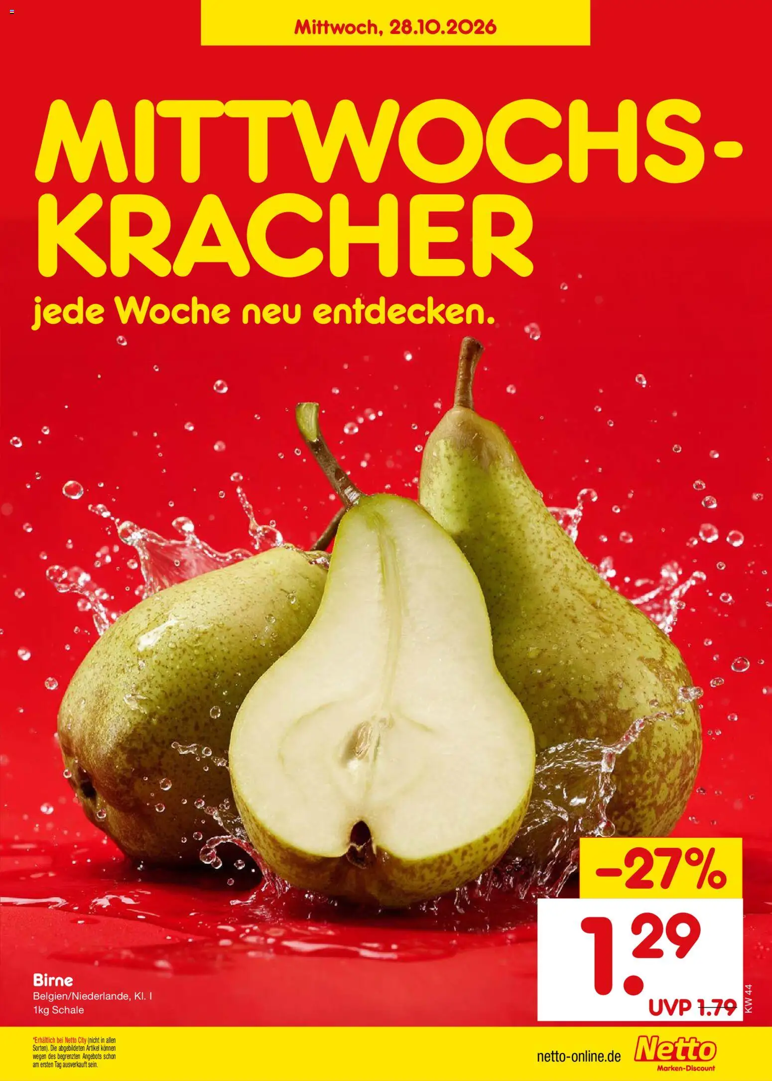 Vorschau von dem Prospekt des Geschäftes Netto Marken-Discount, gültig ab dem 26.10.2026