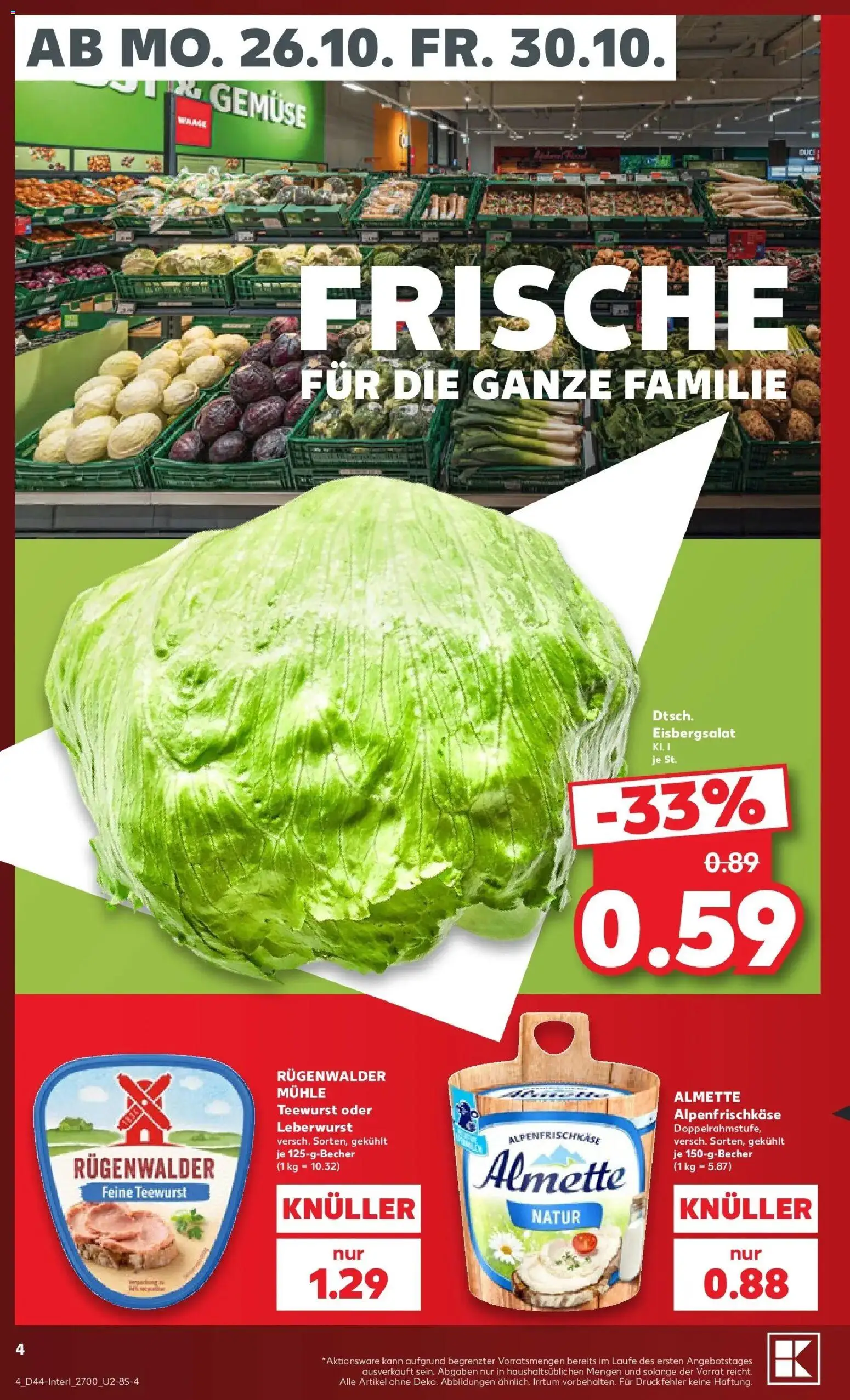 Vorschau von dem Prospekt des Geschäftes Kaufland, gültig ab dem 26.10.2026