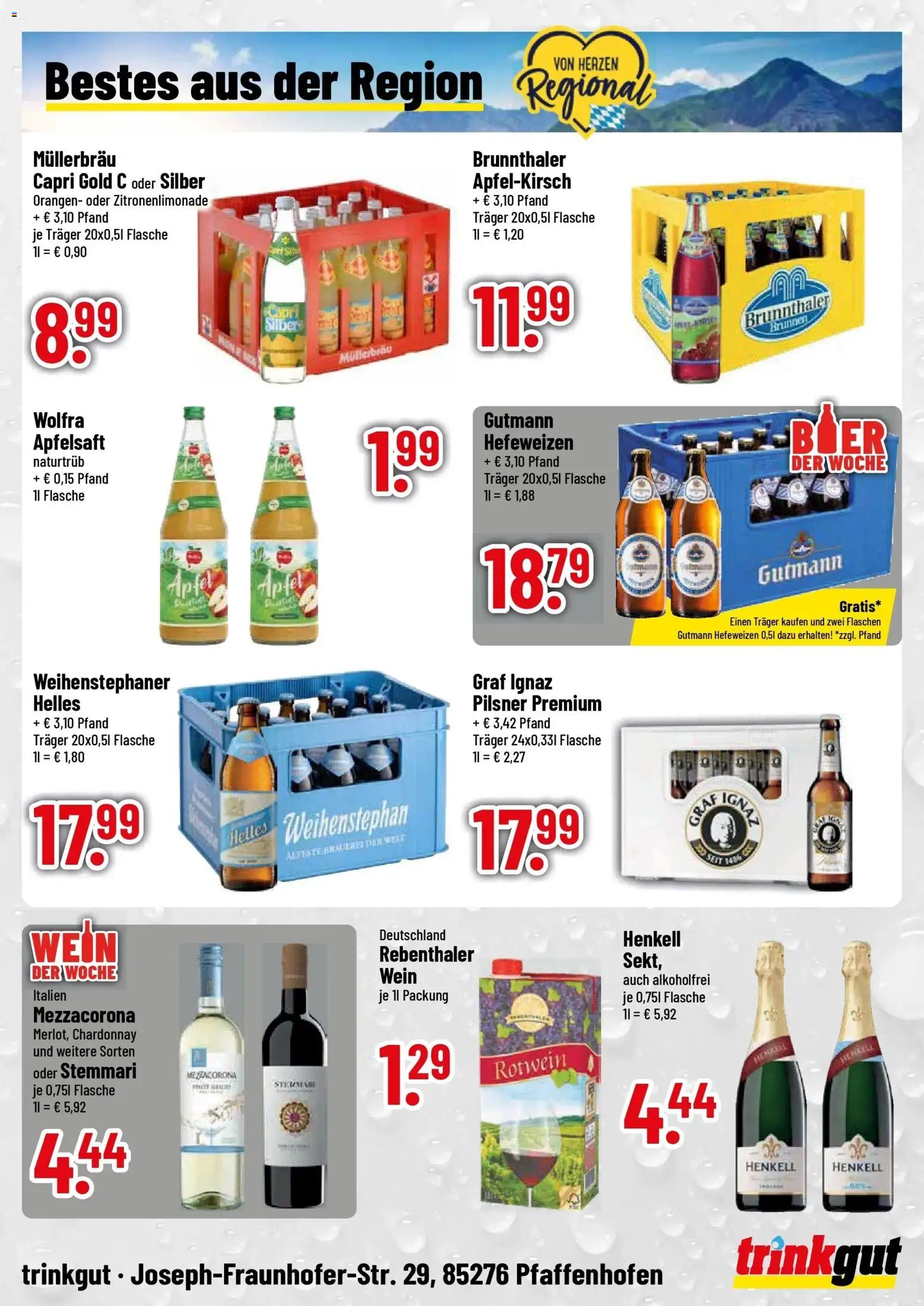 Vorschau von dem Prospekt des Geschäftes Trinkgut, gültig ab dem 19.10.2026