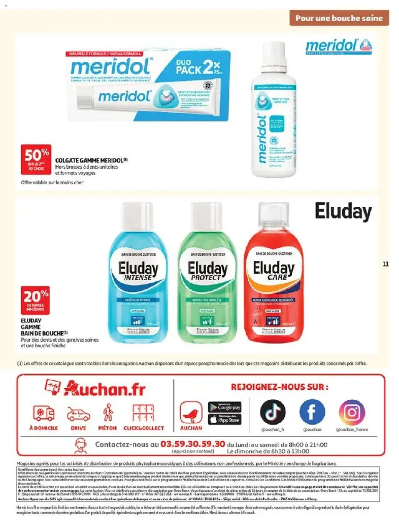 Prévisualisation de Auchan Parapharmacie, beauté du magasin Auchan formulaire valide 27/10/2026 - Store, Bain de bouche, Brosses a dents