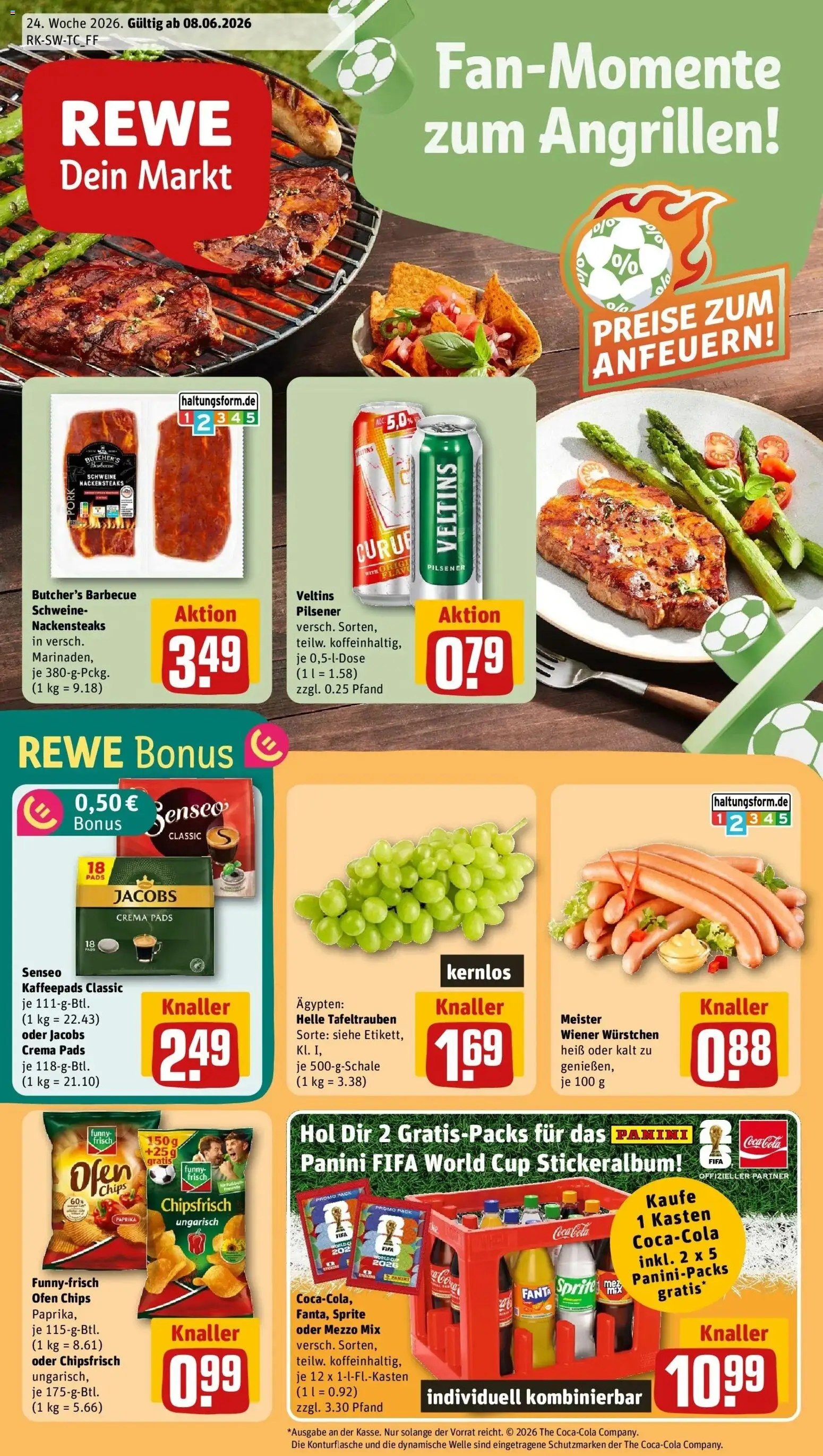 Vorschau von dem Prospekt des Geschäftes Rewe, gültig ab dem 08.06.2026