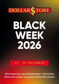Förhandsgranska reklamblad Dollar Store - Black Friday förhandsinformation från butik Dollar Store gäller från 22/10/2026