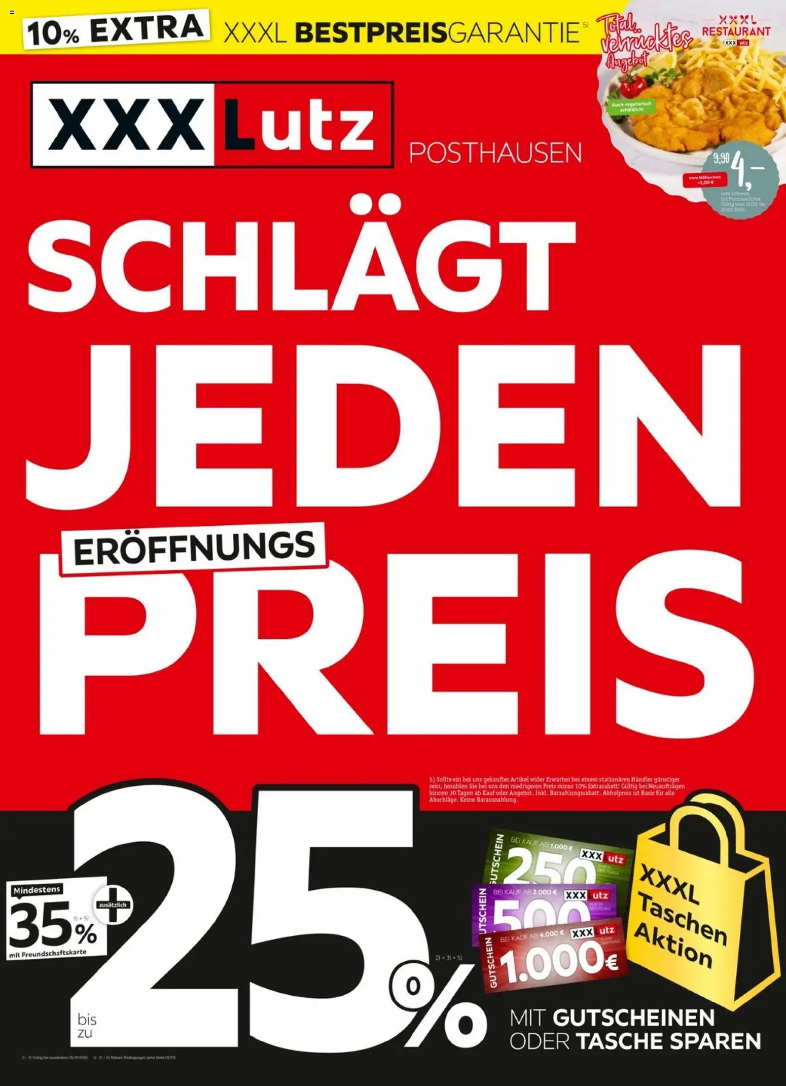 Vorschau von dem Prospekt des Geschäftes XXXLutz, gültig ab dem 12.09.2026