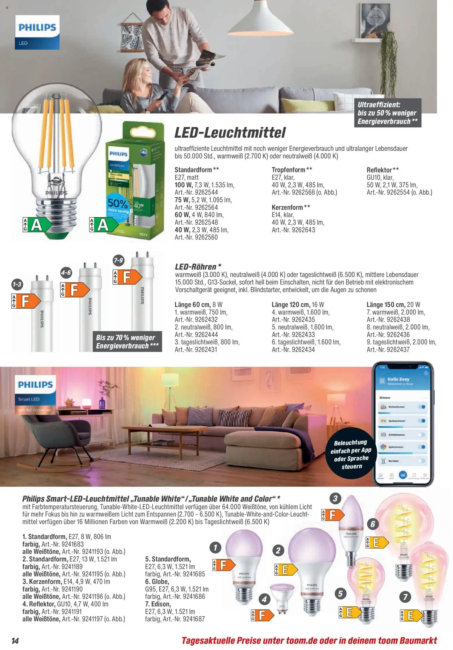 Vorschau von dem Prospekt des Geschäftes Toom Baumarkt, gültig ab dem 01.01.2026 - Philips