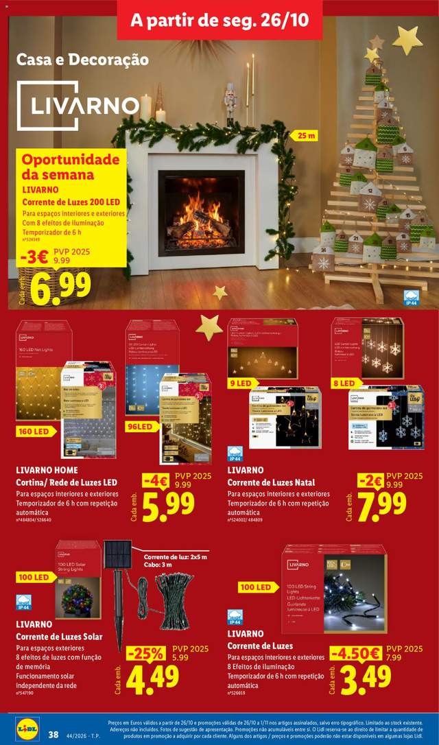Novo folheto Lidl a partir de 26/10