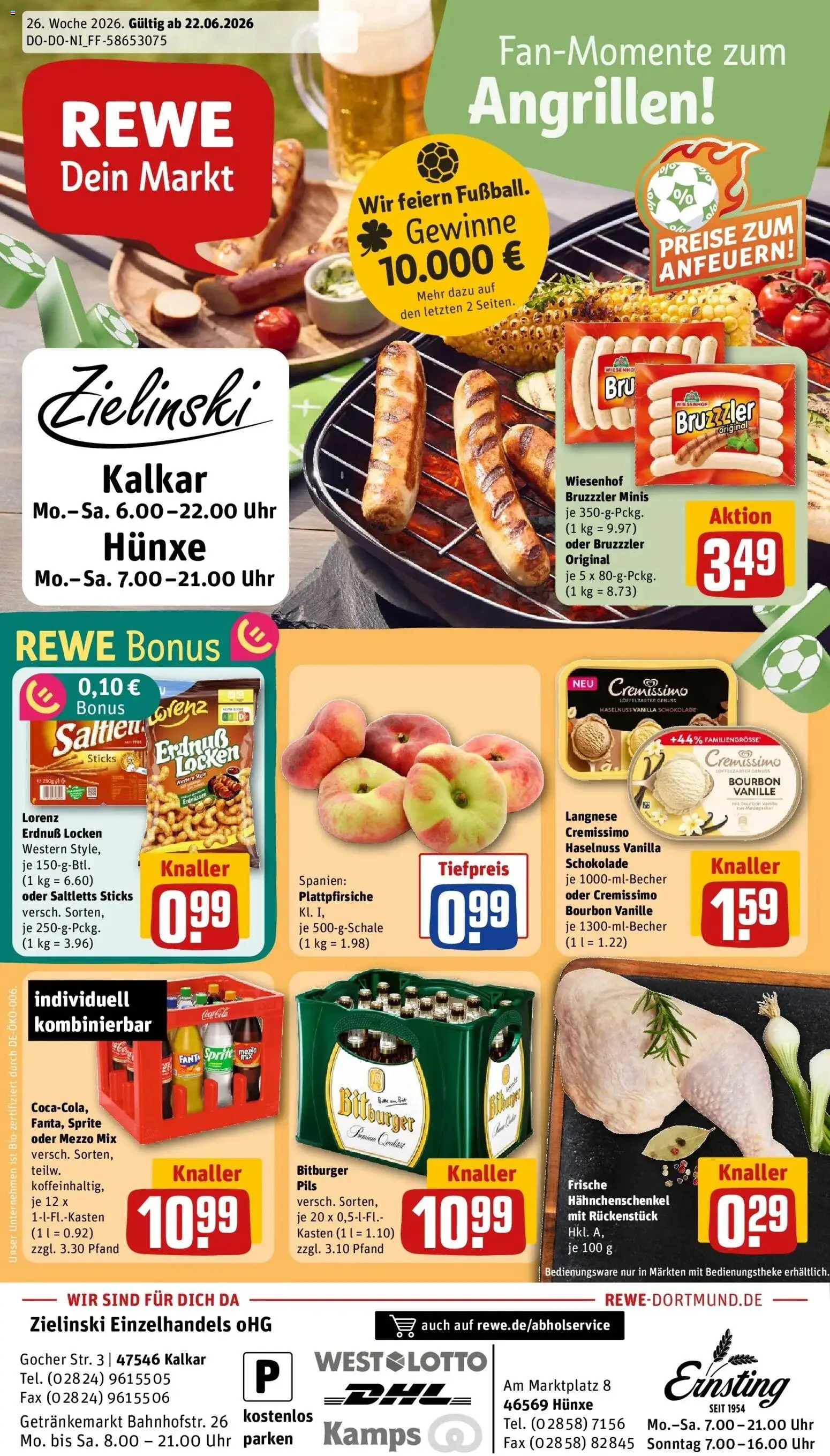 Vorschau von dem Prospekt des Geschäftes Rewe, gültig ab dem 21.06.2026