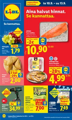 Kaupan Lidl Lidl tarjoukset - Helsinki esikatselu, voimassa 10/09/2026