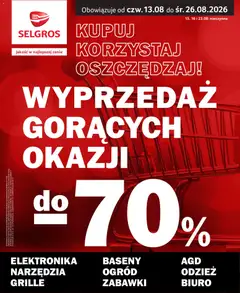 Pogląd gazetki "Selgros cash&carry - Totalna Wyprzedaż" ze sklepu Selgros cash&carry ważnej od 13.08.2026