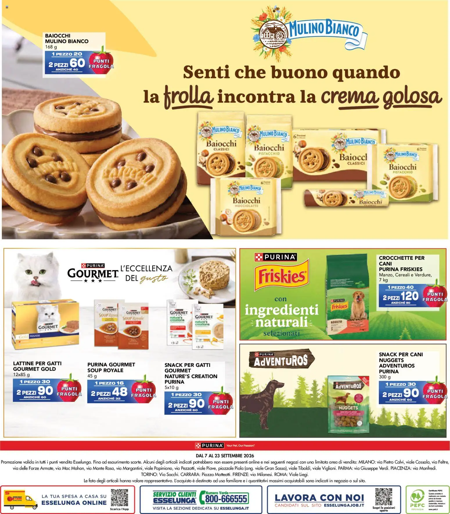 Anteprima dell'opuscolo Esselunga S volantino Collezione XFactor dal negozio Esselunga S valido da 07/09/2026 - Crema, Cereali, Pistacchio, Nuggets, Crocchette, Ingredienti