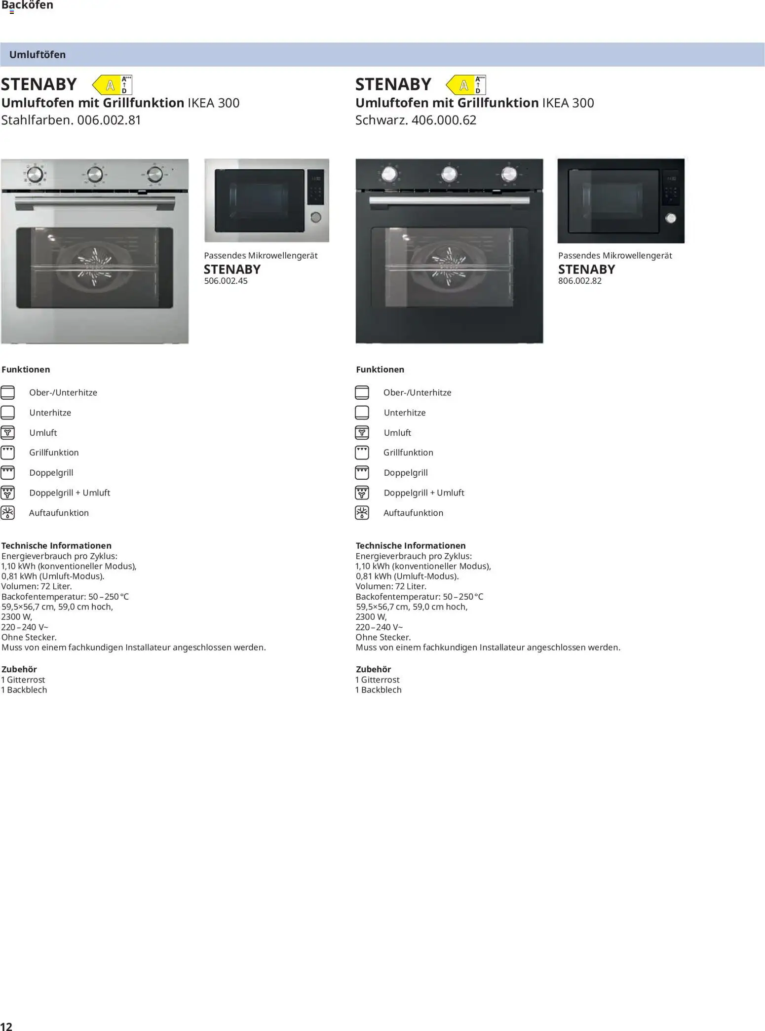 Vorschau von dem Prospekt des Geschäftes Ikea, gültig ab dem 11.09.2026 - Backofen