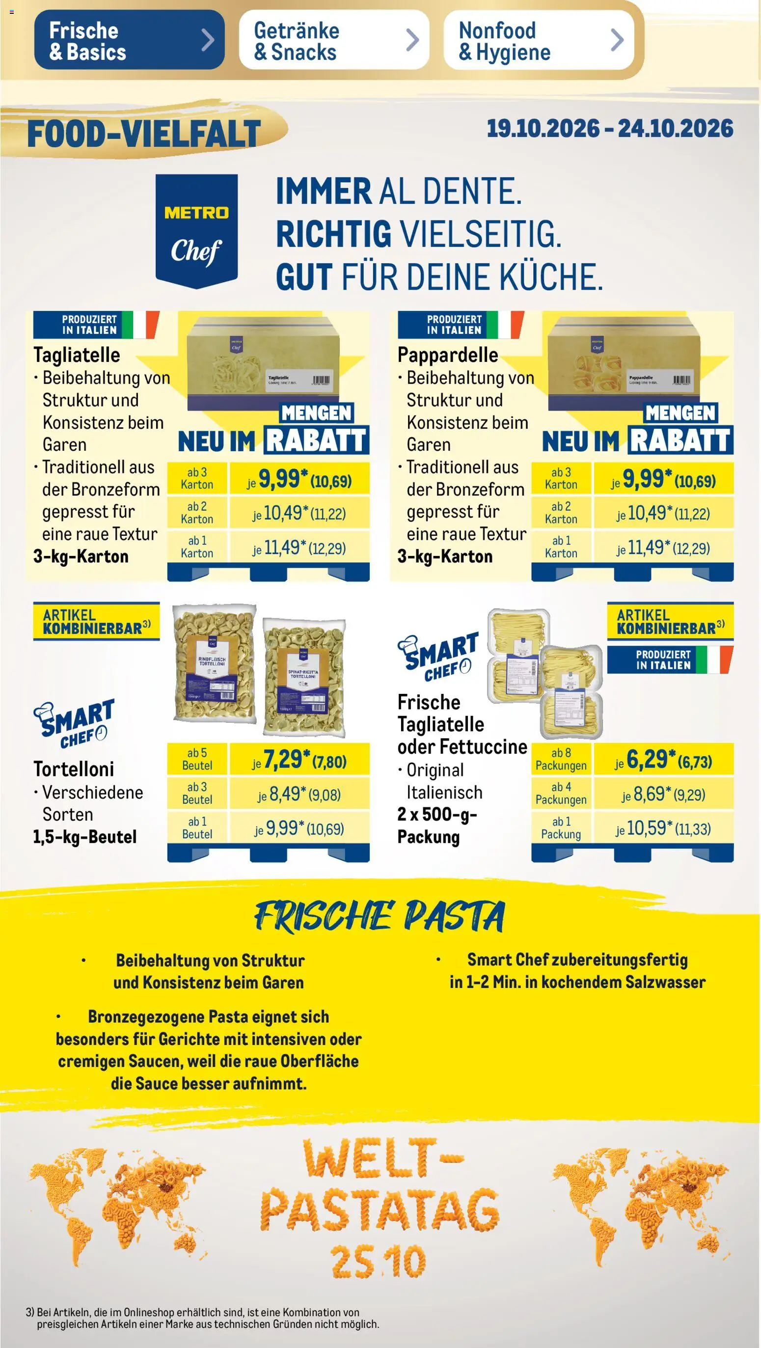 Vorschau von dem Prospekt des Geschäftes Metro, gültig ab dem 19.10.2026 - Milch, Kokosmilch, Zwiebeln