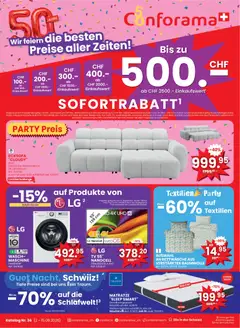Vorschau des Merkblatts Conforama aktionen Nr 36 vom Shop Conforama gültig von 02.09.2026 bis 15.09.2026