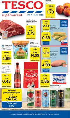 Náhľad Tesco letáku platného od 29.07.2026