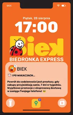 Pogląd gazetki "Biedronka gazetka - Biek" ze sklepu Biedronka ważnej od 28.08.2026