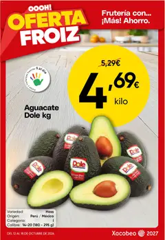 Vista previa del folleto de la tienda Froiz válido desde el 12/10/2026 