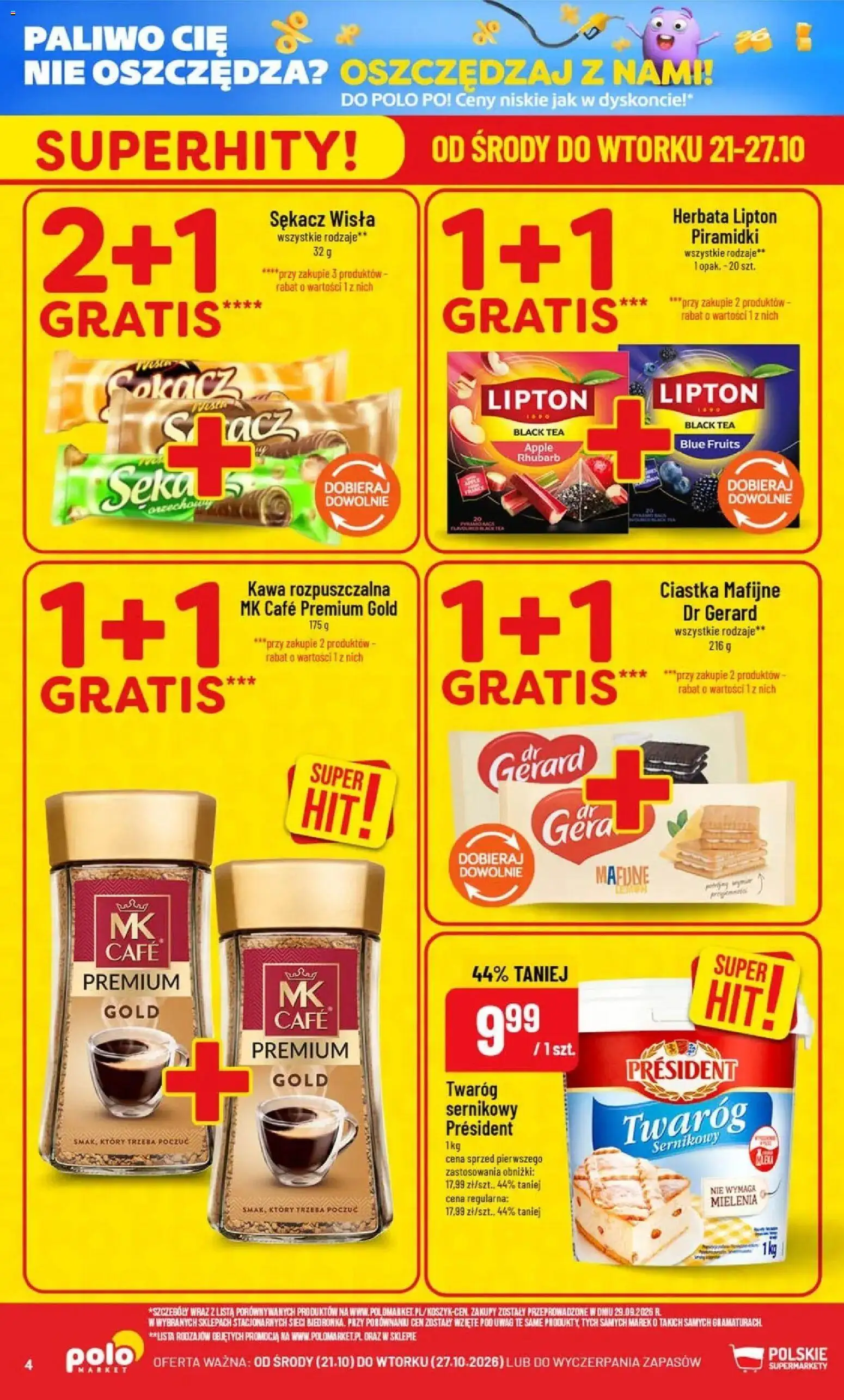 Pogląd gazetki "Nowe promocje POLOmarket do 27.10 (G43)" ze sklepu POLOmarket ważnej od 21.10.2026