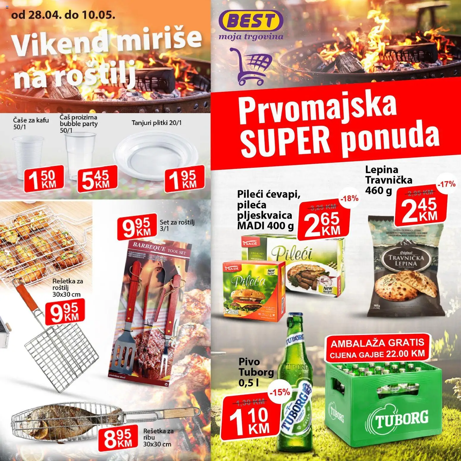 Pregled letka Best vikend miriše na roštilj trgovine Best vrijedi od 28.04.2026