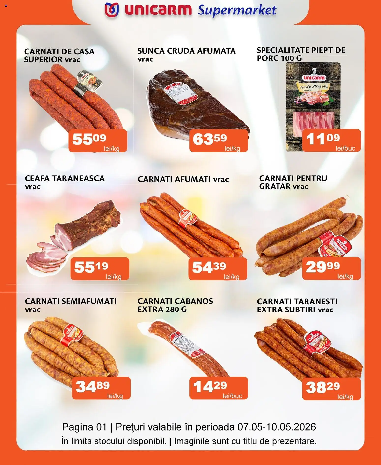 Previzualizarea de cataloage: Unicarm Unicarm Catalog Carne valabil de la 07.05.2026