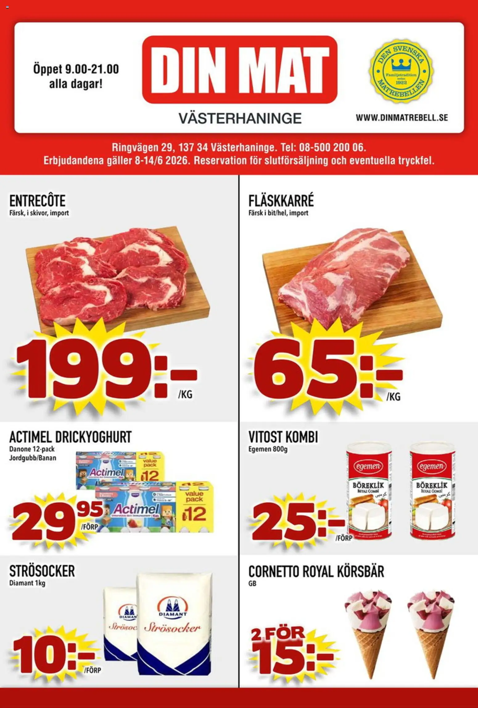Förhandsgranska reklamblad Din Mat erbjudanden från butik Din Mat gäller från 29/06/2026