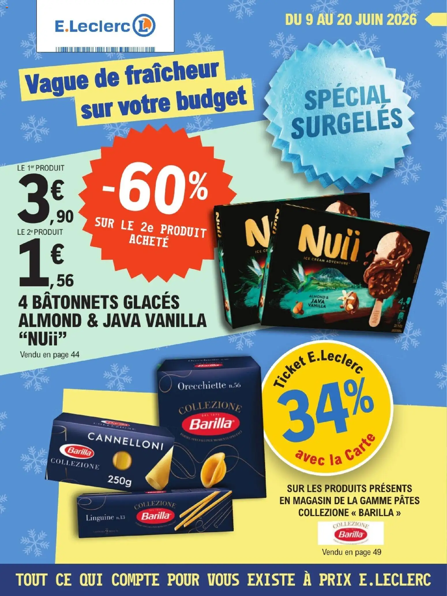 Prévisualisation de E.Leclerc catalogue Surgelés du magasin E.Leclerc formulaire valide 09/06/2026