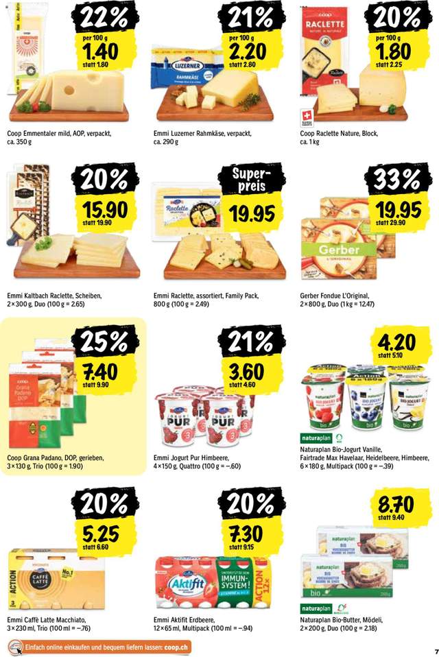 Neue Coop Aktionen ab 22.10.