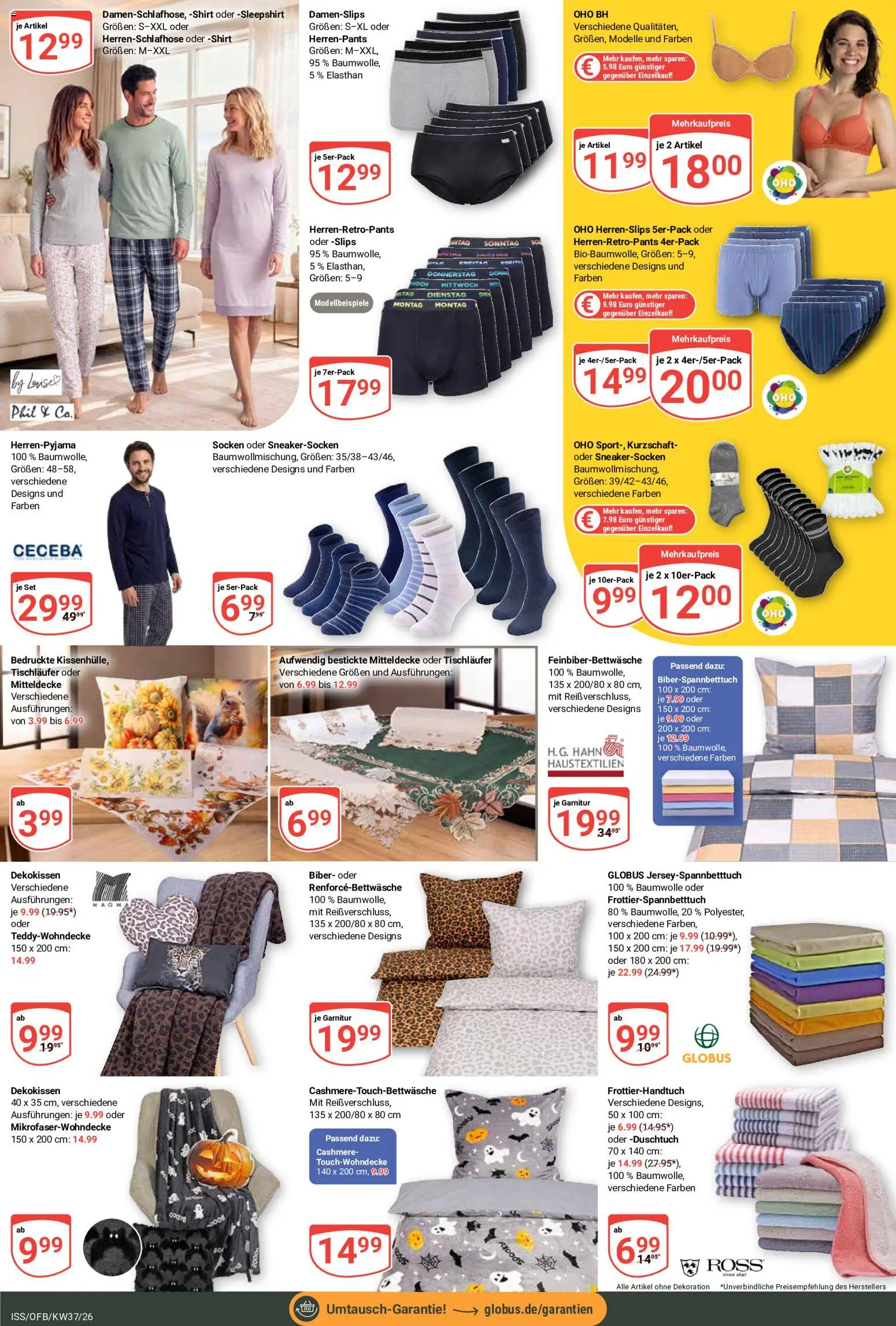 Vorschau von dem Prospekt des Geschäftes Globus, gültig ab dem 07.09.2026 - BH, Socken, Shirt