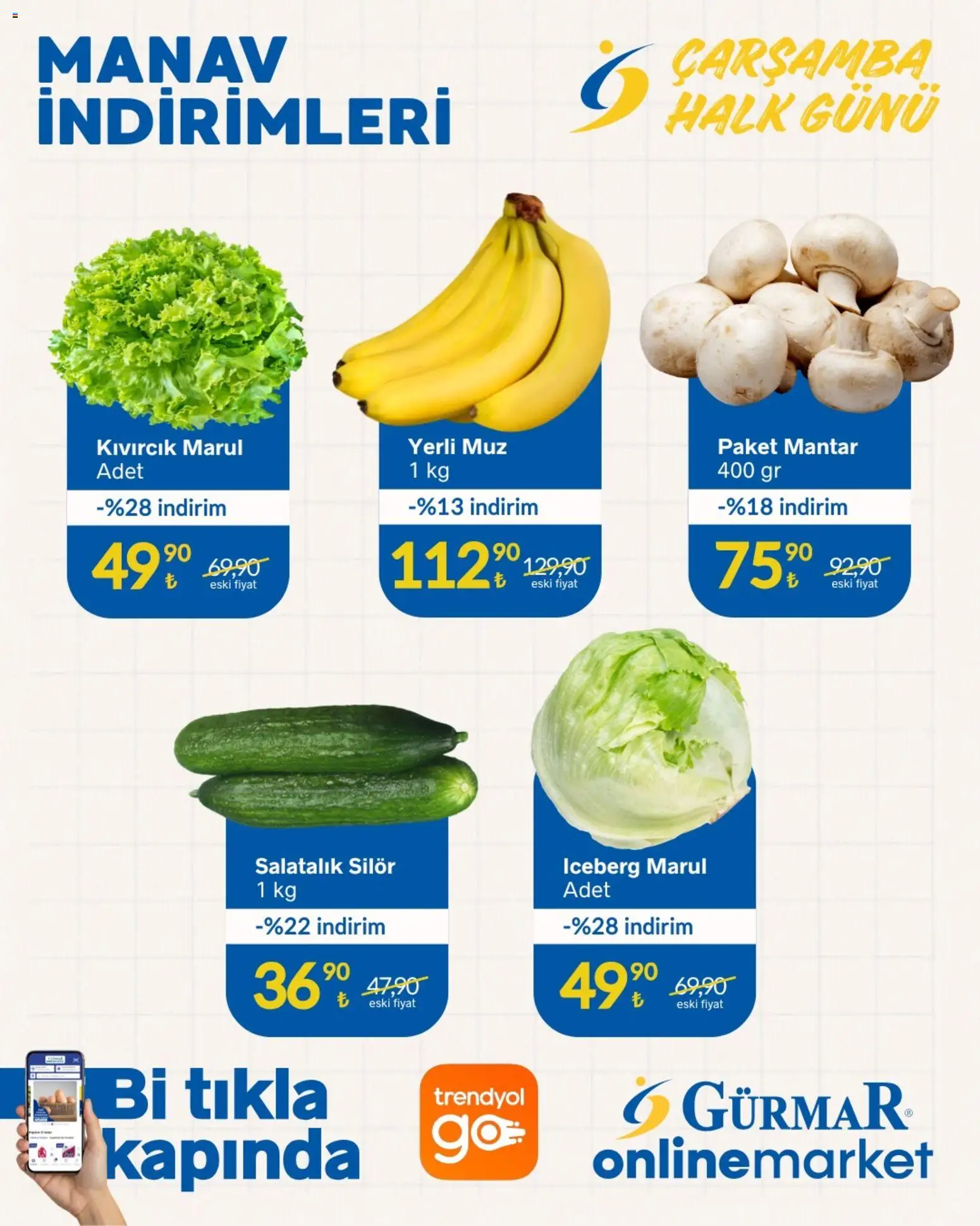 Gürmar Gürmar - Manav İndirimleri 13.05.2026 - Broşürünün önizlemesi