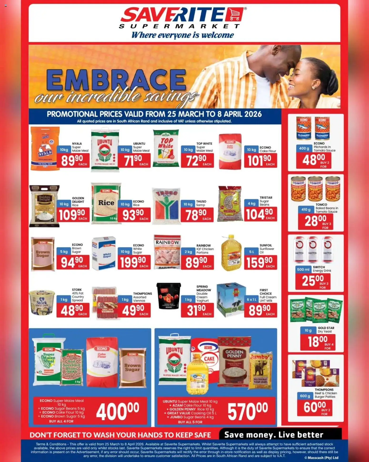 Saverite Specials from 25/03 - 08/04/2026