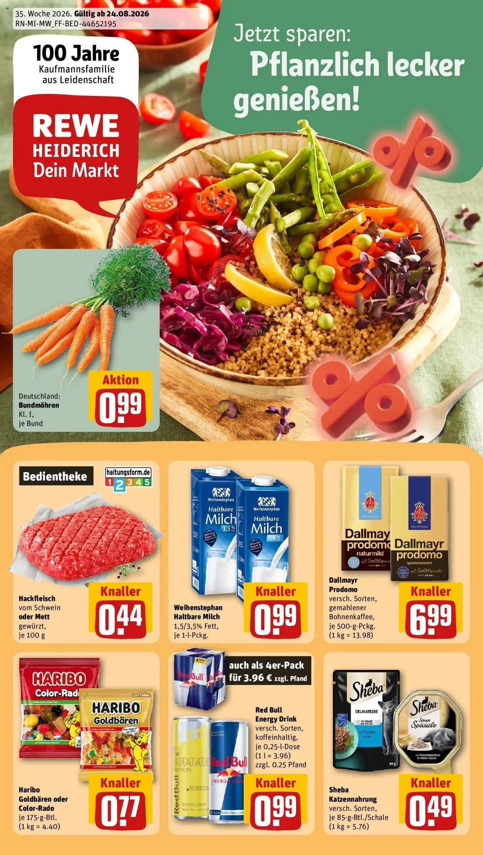 Vorschau von dem Prospekt des Geschäftes Rewe, gültig ab dem 24.08.2026